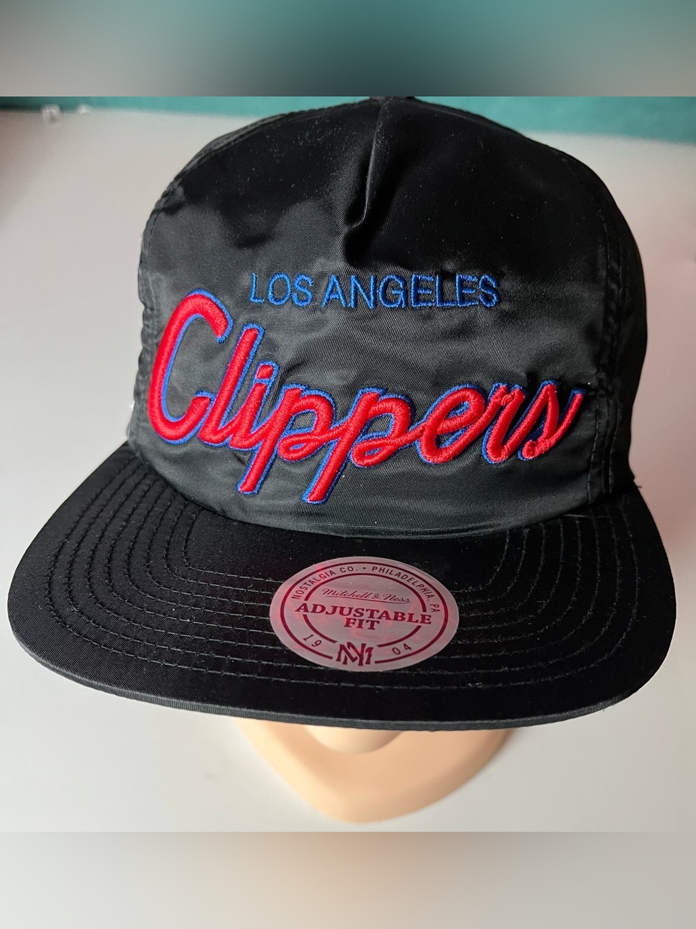 Mitchell & Ness Los Angeles Clippers Special Script Black Nylon Hat NWT